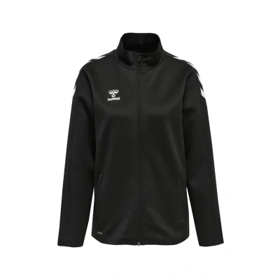 Abbildung von hummel Damen Hmlcore Xk Poly Zip Woman Cardigan Sweater, Black/Black, XXL EU
