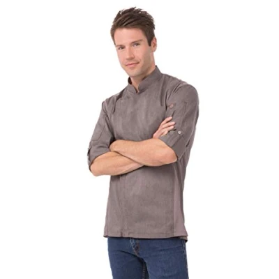 Abbildung von Chef Works Herren Bclz008gpgl Kochjacke, Graphitgrau, L EU