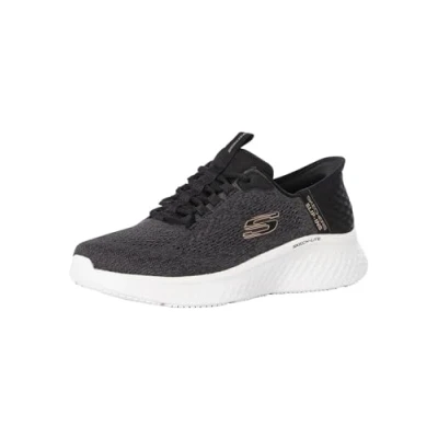 Abbildung von Skechers Herren Sneakers, Schwarzes Netz, Grauer Rand, 41 EU
