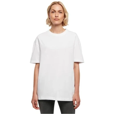 Abbildung von Build Your Brand Damen BY149 Ladies Oversized Boyfriend Tee T Shirt, White, M