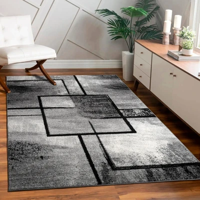 Abbildung von Paco Home Teppich "Mondial 107" rechteckig 13 mm Höhe Kurzflor, modernes abstraktes Design