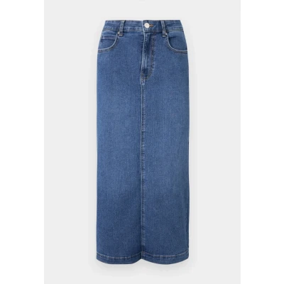 Abbildung von ONLY Onlwonder MIDI BACK SLIT Skirt Jeansrock, Damen, Größe: XS, Medium blue denim