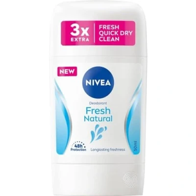 Abbildung von NIVEA Fresh Natural 48 H Deodorant Stift für Damen 50 ml