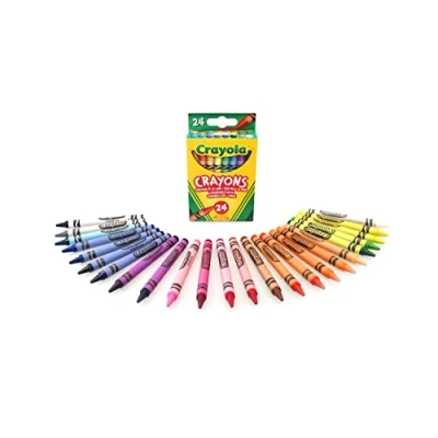 Abbildung von CRAYOLA Wachsmalstifte, 24 Stück, für Schule und Kreative Aktivitäten, Verschiedenen Farbtönen, 0024