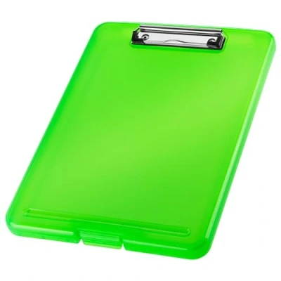 Abbildung von helit H2532050 Klemmbrett DIN A4 the clip, grün transluzent, Clipboard, Zeichenbrett
