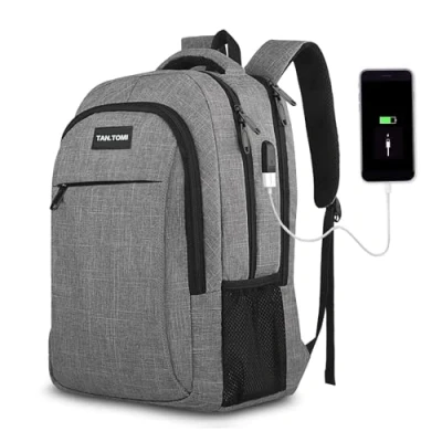 Abbildung von MoFut Rucksack Herren Groß, 15,6 Zoll Laptop mit Verstellbarer Schnalle und Gepäckgurt, Daypacks Laptopfach, Backpack Handgepäck Mehrere Taschen, Reiserucksack