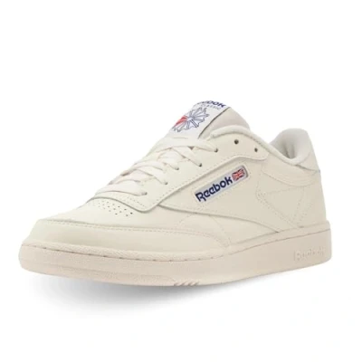 Abbildung von Reebok Classic CLUB C 85 Unisex Sneaker low, Größe: 38.5, Chalk/classic cobalt Leder und textil