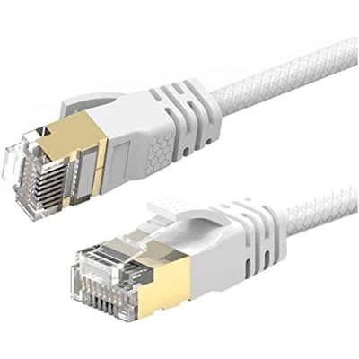 Abbildung von Reulin 7M Cat 7A Ultra Dünn Gigabit Ethernet Kabel Netzwerkkabel Geschwindigkeit bis zu 40Gbs/1000 MHz Kompatibel mit Cat5 Cat5e Cat6 Cat6a Cat7 Cat7A+ Für Switch Modem Router Schnelle Netzwerke