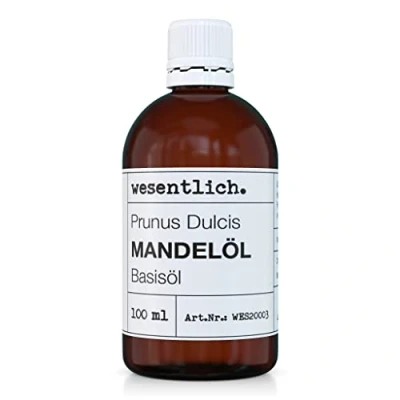Abbildung von Mandelöl 100ml 100% reines Basisöl von wesentlich. natürliche Pflege für Haut und Haar