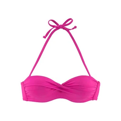Abbildung von s.Oliver Bandeau TOP Bikinitop, Damen, Größe: 34xA, Pink