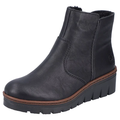 Abbildung von Rieker Keilstiefelette, Damen, Größe: 37, Schwarz Schuhe