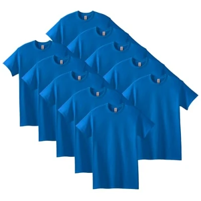Abbildung von Gildan Unisex T shirt aus Schwerer Baumwolle Mehrfarbig ,Stil G5000 Shirt, Royal, S