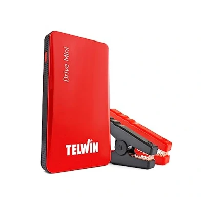 Abbildung von Telwin Drive Mini 12V 1000A Starthilfe Powerbank, Auto Batterie Booster, Notstarter für Autos, Motorräder und Fahrzeuge, Tragbare USB Ladegerät, Starthilfekabel, Überbrückungskabel, Kompact