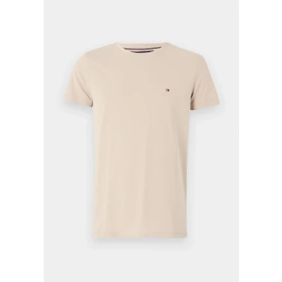 Abbildung von Tommy Hilfiger Stretch SLIM FIT TEE Tshirt basic, Herren, Größe: Small, Sandalwood