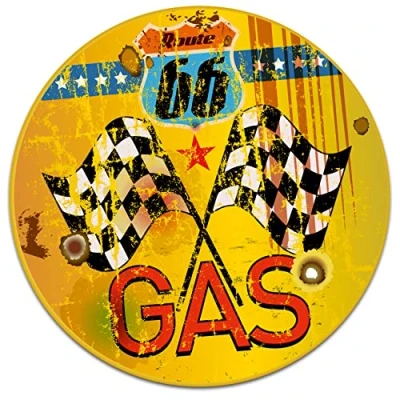 Abbildung von Finest Folia Retro Vintage Aufkleber Sticker Old School Ace Kult Rockabilly (#16 Gas)