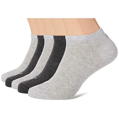 Abbildung von Puma Unisex Quarter Plain Sokken (5 stuks) Socks, Anthraci/L Mel Grey/M Grey, 47 49 EU