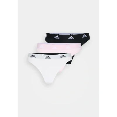 Abbildung von adidas Sportswear Thong 3 PACK String, Damen, Größe: Large, Pink/white/black
