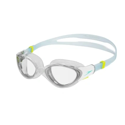 Abbildung von Speedo Biofuse 2.0 Womens Schwimmbrille, Damen, Größe: One Size, Clear/white/marine blue/clear