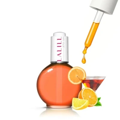Abbildung von LALILL Nail Cuticle Oil 75ml Orangen Cocktail Nagelpflegeöl Nagelöl Pflege für Nägel Nagelhaut SPA Maniküre Naildesign Hände Vegan Mit Pipette