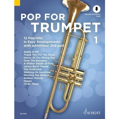 Abbildung von Pop for Trumpet 1: 12 Hits in Easy Arrangements. Band 1. 1 2 Trompeten. (Pop Trumpet, 1)