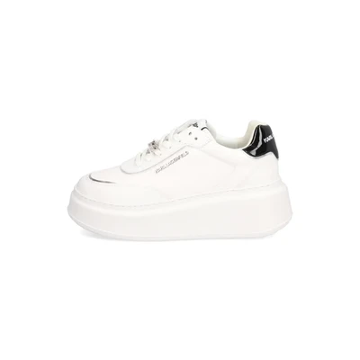 Abbildung von KARL Lagerfeld Anakapri Brooch LACE Keeper Sneaker low, Damen, Größe: 39, White/silver Schuhe