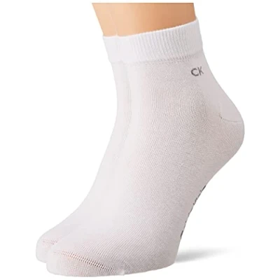 Abbildung von Calvin Klein Underwear Quarter 2 PACK Socken, Herren, Größe: 39 42, White