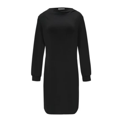 Abbildung von s.Oliver Black Label Jerseykleid, Damen, Größe: 38, Schwarz