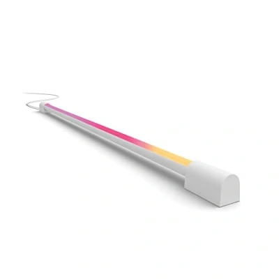 Abbildung von Philips Hue Play Gradient Light Tube weiß 75cm, 1100lm, Surround Beleuchtung, bis zu 16 Mio. Farben, einstellbare Lichteffekte, steuerbar via App, für Fernseher geeignet
