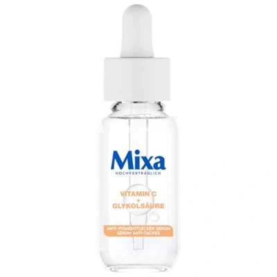 Abbildung von Mixa Anti Pigmentflecken Serum, für ungleichmäßige, fahle und sensible Haut mit Vitamin C Niacinamid, Geeignet Gesicht &amp; Hals, LSF 20, Hypoallergen, 30 ml