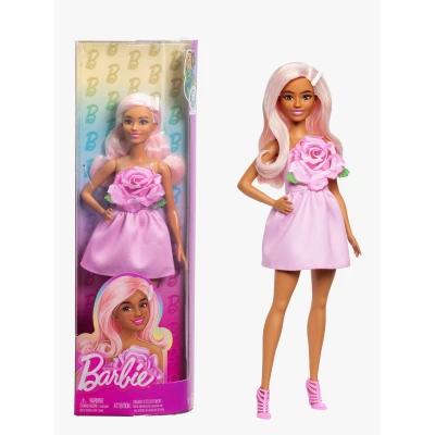 Abbildung von Barbie Anziehpuppe »Fashionista Puppe mit Rosenkleid«