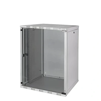 Abbildung von LogiLink W15A40G ECO Wandschrank 15HE (400mm Tiefe), Flat Pack (unmontiert), 48,26 cm (19 Zoll) lichtgrau