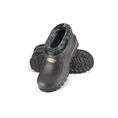 Abbildung von ESTRO Gummistiefel Gefüttert Herren Regenstiefel Gefütterte Winter Regenschuhe A16 (42, Grau)