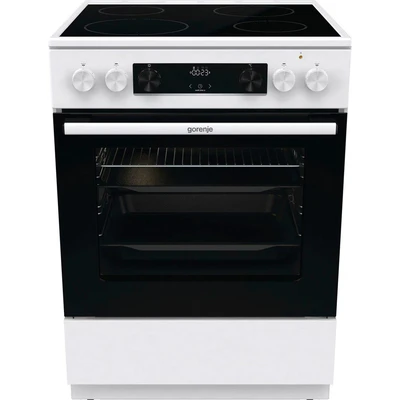 Abbildung von Gorenje GEC6C 40 WD Elektro Standherd mit Glaskeramik Kochfeld, 60cm, 71 Liter, Schnellaufheizung, PerfectGrill, Pizzamodus, AquaClean, weiß