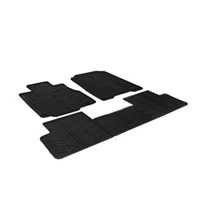 Abbildung von Gledring 0306 Fußmattensatz Gummi vorne und hinten 5 schwarz 750mm 550mm