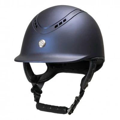 Abbildung von Back on Track Reithelm EQ3 Shiny Smooth top Blau 55cm Agradi.deVerkauft von Agradi