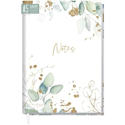 Abbildung von Notizbuch A5 kariert [Silky Pink] von Trendstuff by Häfft 124 Seiten, 62 Blatt Ideal als Tagebuch, Bullet Journal, Ideenbuch, Schreibheft klimafreundlich &amp; nachhaltig