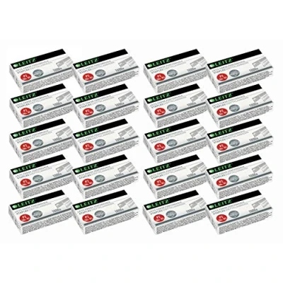 Abbildung von Leitz Power Performance Heftklammern P2 (Nr. 10), Verzinkt, Box mit 1000 (20x, No10)