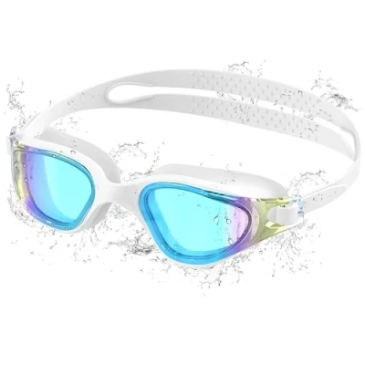 Abbildung von Ambienden Swimming Goggles for Adults &amp; Youth Anti Fog HD Lens, UV Protection, Waterproof Seal Training, Competition, Beach/Pool Secure Fit Unisex Adult (Men Women) W