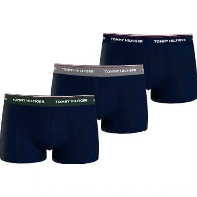 Abbildung von Tommy Hilfiger Premium Essentials Trunk 3 PACK Panties, Herren, Größe: Medium, Hunter/grey heather/desert sky
