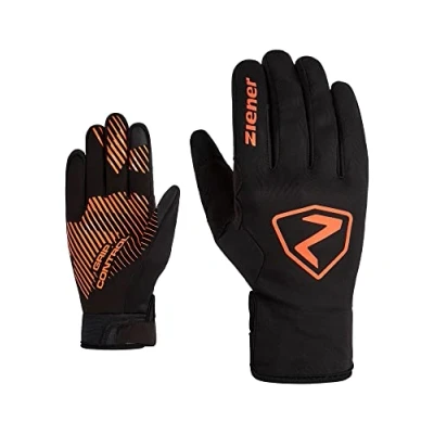 Abbildung von Ziener Unisex SMU 22 GTX INF 274 Touch Fahrradhandschuhe Langfinger Gore Tex Infinium, gepolstert, atmungsaktiv, Poison orange, 11
