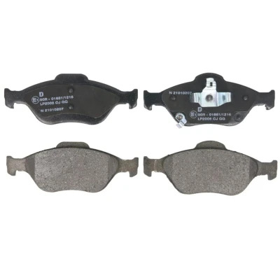 Abbildung von DELPHI LP2005 Bremsbelagsatz mit akustischer Verschleißwarnung Anti Quietsch Blech ohne Zubehör TOYOTA: Yaris II Hatchback, III Hatchback