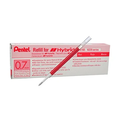 Abbildung von Pentel KFR7 B Nachfüllmine für Hybrid Gel Roller rot