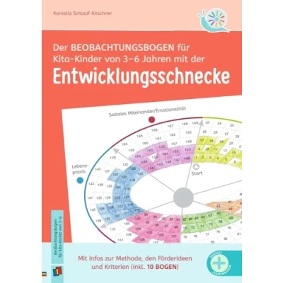 Abbildung von der Beobachtungsbogen für Kita Kinder von 36 Jahren mit Entwicklungsschnecke: Infos zu Methode, Förderideen und Kriterien (inkl. 10 Bogen) ... dokumentieren Entwicklungsschnecke)