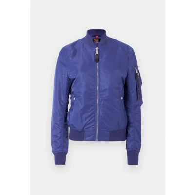 Abbildung von Alpha Industries Bomberjacke, Damen, Größe: XS, Night purple
