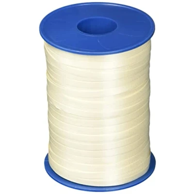 Abbildung von C.E. PATTBERG Geschenkband créme, 500 Meter Ringelband 5 mm zum Basteln, Dekorieren &amp; Verpacken von Geschenken zu jedem Anlass