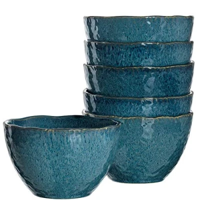Abbildung von LEONARDO HOME 018561 MATERA 6er Set Schale, Keramik, anthrazit