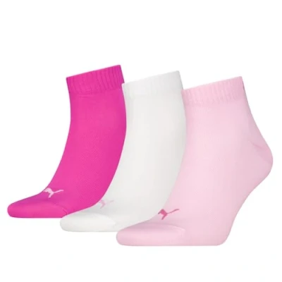 Abbildung von Puma Unisex Quarter Sock, Pink Lady, 35/38 (3er Pack)