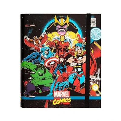 Abbildung von Grupo Erik Ringordner A4 Schmal 4 Ringe Ordner Avengers Marvel Aktenordner Ringbuch Büro Zubehör Schul Fanartikel