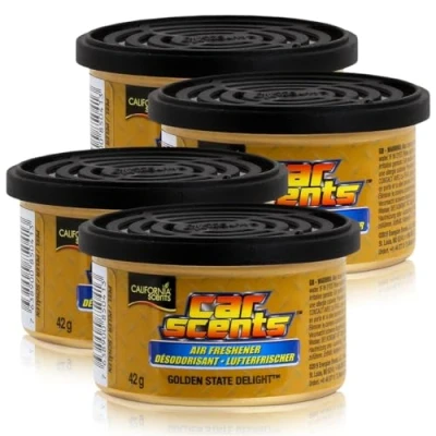 Abbildung von 4X California Scents Car Golden State Delight Lufterfrischer Raumerfrischer Autoduft 7022