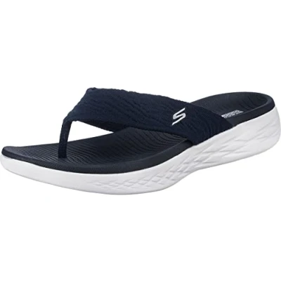 Abbildung von Skechers Damen ON The GO 600 Sunny flip Flops, Navy Textile, 42 EU